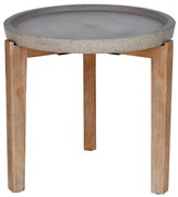 ORRIN COFFEE TABLE ΚΑΦΕ ΦΥΣΙΚΟ 53x53xH48cm