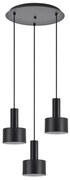 Φωτιστικό Οροφής Τρίφωτο Homelighting 77-8544 Black
