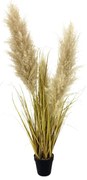 GRASS 4 ΤΕΧΝΗΤΟ ΦΥΤΟ ΠΡΑΣΙΝΟ ΚΑΦΕ ΜΠΕΖ H106cm - 028610 - 028610