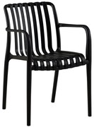 Πολυθρόνα Moda-N Στοιβαζόμενη Ε3800,5Ν 56x57x81cm Black