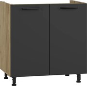 VENTO DK-80/82 sink cabinet, color: craft oak/antracite DIOMMI V-UA-VENTO-DK-80/82-ANTRACYT