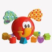 Εκπαιδευτικό Παιχνίδι Με Σχήματα Elephant Shape Sorter 0180262 20,5cm 12+ Μηνών Multi Playgro