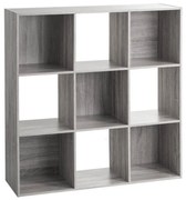 Βιβλιοθήκη Δαπέδου 9 Θέσεων (100.5x32x100.5) F-V Mix Grey 138971A