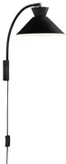 Απλίκα Φωτιστικό Τοίχου E27 40W IP20 Dial Nordlux-2213371003-Μαύρο 2213371003
