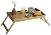 Τραπέζι κρεβατιού Kesper 28020, Acacia, 55x35cm, Πτυσσόμενο, Καφέ