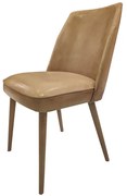 ΚΑΡΕΚΛΑ ΔΕΡΜΑΤΙΝΗ 50X58X87 CM COGNAC  ΧΡΩΜΑ ΜΕ ΠΟΔΙΑ BROSSE NATURE