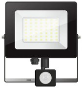 Προβολέας LED SLIM SMD 50W 6000K Ανιχνευτής Κίνησης IP65 Μαύρο Epistar 6231 Spotlight 6231 Μαύρο