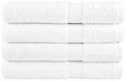 Πετσέτες Σάουνας Premium SOLUND 4 τεμ. Λευκό 80x200 εκ. 600 γρ./μ²