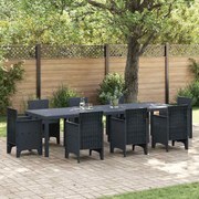 vidaXL Τραπέζι Κήπου Ανθρακί 300 x 100 x 73 εκ συνθετικό ρατάν