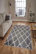 Χαλί Exfab262 593HFT1226 Grey-White Conceptum Hypnose 80X300cm