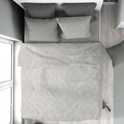 Παπλωματοθήκη Μονή (160x240) Dimcol Άρτεμις 701 Grey