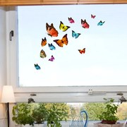 Διακοσμητικά αυτοκόλλητα τζαμιού Butterflies S