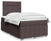 ΚΡΕΒΑΤΙ BOXSPRING ΜΕ ΣΤΡΩΜΑ ΣΚΟΥΡΟ ΚΑΦΕ 120X200 ΕΚ. ΥΦΑΣΜΑΤΙΝΟ 3291638