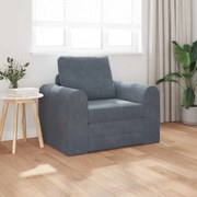 vidaXL Κρεβάτι καναπές Σκούρο γκρι 98 x 71 x 83 εκ. Βελούδο