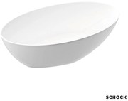 Schock Cliff Mineralicast Μπανιέρα Ελεύθερης Τοποθέτησης 170x85εκ 311lt White Matt