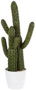 Τεχνητό Φυτό Σε Γλάστρα Carnegiea Cactus 20100 63cm Beige-Green Globostar Polyurethane