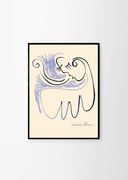 Πόστερ, LouLou Avenue, I'll Keep you Warm (50x70) cm, Μπεζ/Γαλάζιο Sustainable Paper, THE POSTER CLUB
