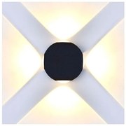 Φωτιστικό LED Aπλίκα Τοίχου Σφαίρα 4W 230V 90° 428lm IP65 Μαύρο Θερμό Λευκό 218553 VTAC-218553-Μαύρο 218553