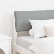 vidaXL Ταπετσαρισμένο κεφαλάρι Ανοιχτό γκρι 100 cm