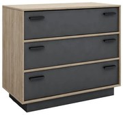 Liberta IMAGE ΣΥΡΤΑΡΙΕΡΑ 3ΣΥΡΤΑΡΙΑ SONOMA ΓΚΡΙ ΣΚΟΥΡΟ 90x45xH78cm 90x45xH78cm 09-0516