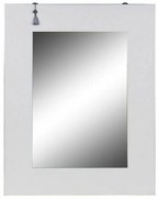 Τοίχο καθρέφτη DKD Home Decor Λευκό Ασημί Ανατολικó 70 x 2 x 90 cm