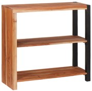 vidaXL Βιβλιοθήκη Καφέ, Μαύρο 80 x 30 x 110 εκ. Στερεό Ξύλο Ακακίας