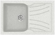 Sanitec Classic 337 Granite White Ένθετος Νεροχύτης 45cm
