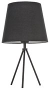 Φωτιστικό Επιτραπέζιο Table &amp; Floor Luminairies TNK75090BK1T Black Metal, Fabric