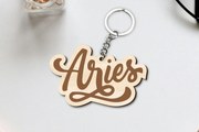 Intra απο ξύλο plywood 3mm-4mm πάχος Aries Zodiac Key Chain Δίασταση 30x20 cm INTRAFABR-96829108