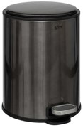 Κάδος Απορριμμάτων Μπάνιου (Φ21.5x30) F-V 6lt Delta Noir 202467