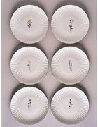 Πιάτο Ρηχό (Σετ 6Τμχ) 719KTP9865 27cm Multi Hermia Πορσελάνη