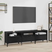 vidaXL Ντουλάπι TV με συρτάρι Μαύρη Οξυά 150 x 30 x 45 εκ