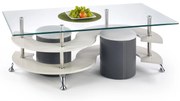 NINA 5 coffee table with pouffes color: grey / dark grey DIOMMI V-CH-NINA_5-LAW