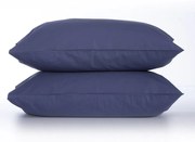 Μαξιλαροθήκες Basic (Σετ 2τμχ) Indigo Nef-Nef 52 X 72 100% Βαμβάκι
