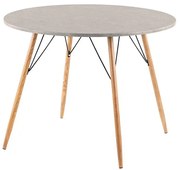 Liberta ROCK ΤΡΑΠΕΖΙ ΡΟΤΟΝΤΑ CEMENT ΦΥΣΙΚΟ 100x100xH75cm 100x100xH75cm 02-0277