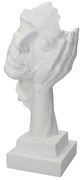 Διακοσμητικό ArteLibre Πρόσωπο Λευκό Polyresin 15.5x13x33cm