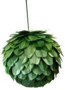Supergreens Χριστουγεννιάτικο Στολίδι Μπάλα με Φτερά Πράσινη Ø17 εκ.