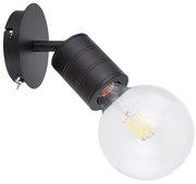 Απλίκα Globo Lighting Hermine 54030-1 Μαύρο