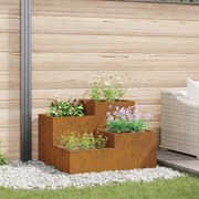 vidaXL Κηπουρική Γλάστρα 80x80x60 εκ Ανοξείδωτο Χάλυβα