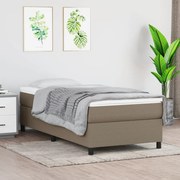 ΚΡΕΒΑΤΙ BOXSPRING ΜΕ ΣΤΡΩΜΑ TAUPE 80X200 ΕΚ. ΥΦΑΣΜΑΤΙΝΟ 3144379