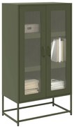 vidaXL Highboard Ελαιοπράσινο 68x39x123 cm Ατσάλι
