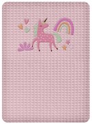 ΚΟΥΒΕΡΤΑ ΠΙΚΕ ΚΟΥΝΙΑΣ 110X140 ADAM HOME UNICORN OPAL ROSE