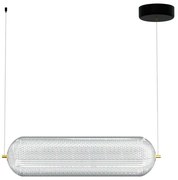 Φωτιστικό Οροφής - Ράγα HU-HJ6059-H600 60x15x120cm Led 4200lm 60W 4000K Clear-Gold Aidonitsa