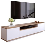 Έπιπλο τηλεόρασης "VIANA" σε χρώμα atlantic pine/λευκό 180x45x45 100-03631