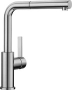Blanco Lanora-S-F Inox Σπαστή Μπαταρία Κουζίνας Με Αποσπώμενο Ρουξούνι