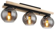 Πλαφονιέρα Φωτιστικό Οροφής 3xΕ27 Conni 15569-3D Globo Lighting-15569-3D-Μαύρο 15569-3D