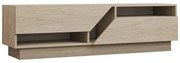 Έπιπλο τηλεόρασης Cogo σε όψη τραβερτίνας 160x40x45εκ Υλικό: MELAMINE COATED PARTICLE BOARD  18mm. 120-000543