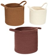 Σετ διακοσμητικά καλάθια Home Deco Factory με χερούλια - 3 τεμάχια