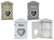 Κλειδοθήκη 'Keys' 6 Θέσεων Ξύλο 20x5x30cm Σε 3 Χρώματα-06511168
