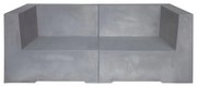 Καναπές Concrete Διθέσιος Cement Grey 160x83x65cm Ε6200,2 Διθέσιος